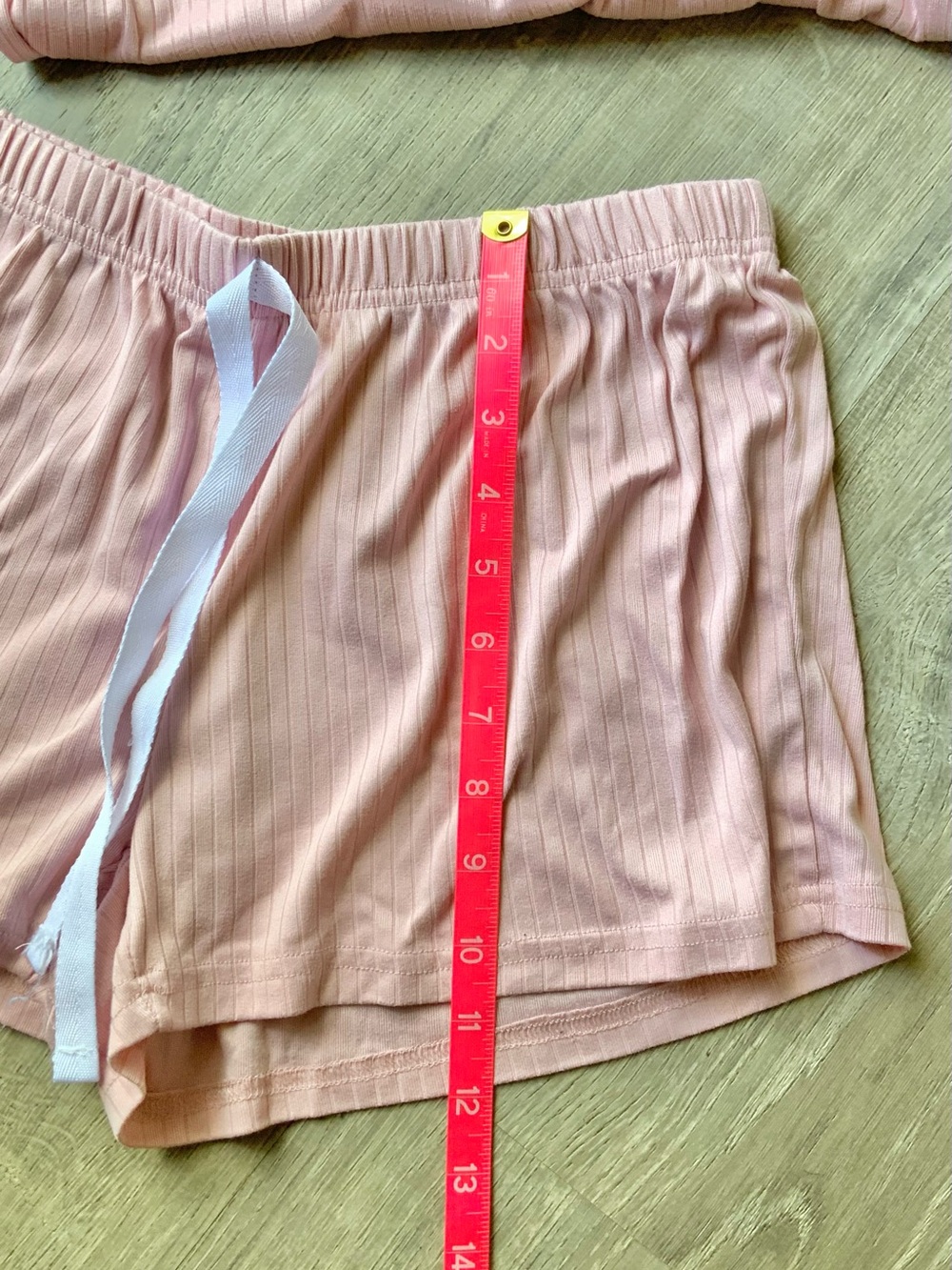 Born Ribbed Button Down Top & Shorts Pajama Set Small - Picture 14 of 14